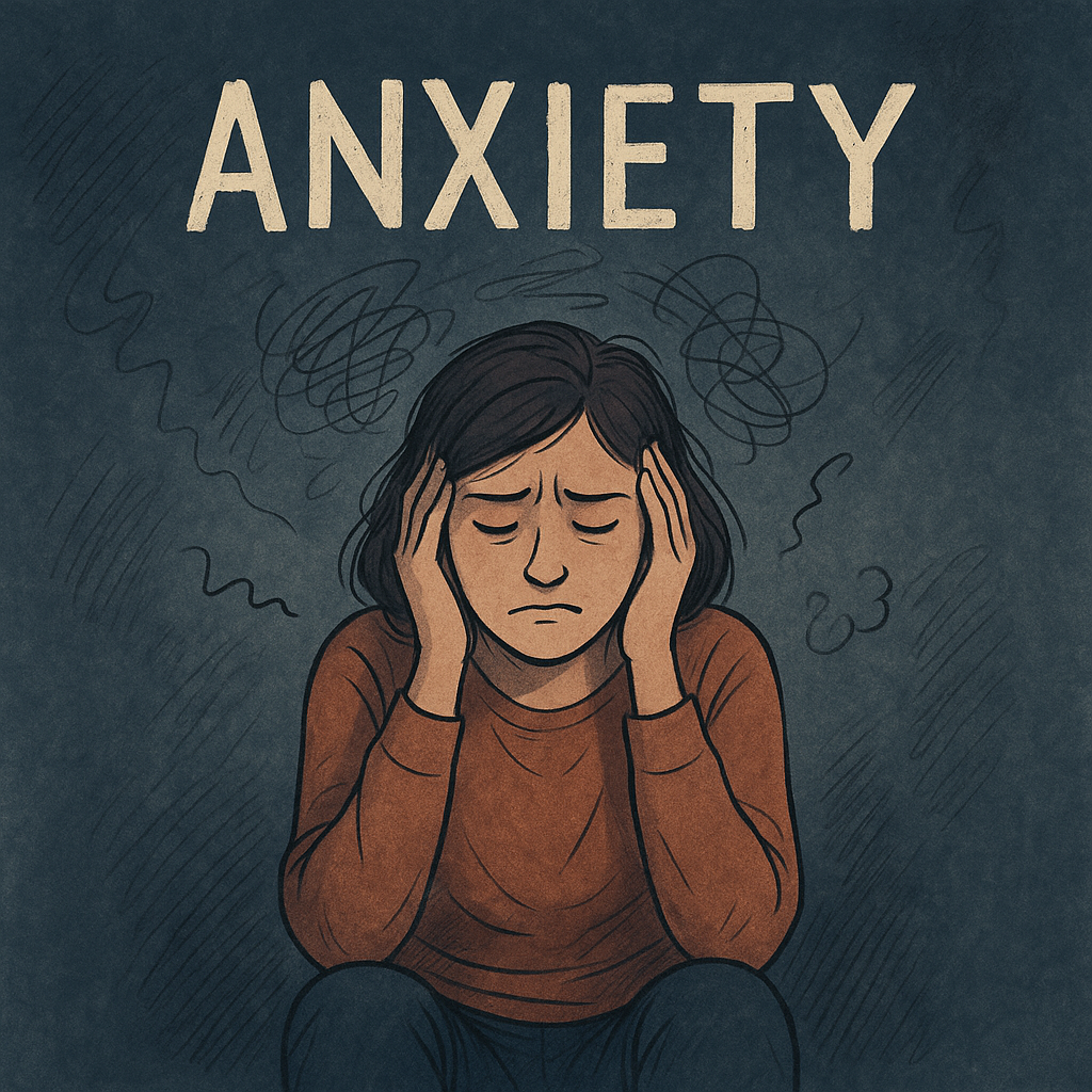 Illustration representing understanding anxiety